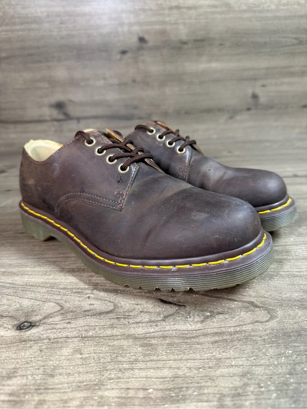 Dr. Martens Stanton Brown Leather 3 Eye Oxford Shoes Men’s US 9 AirWair Casual